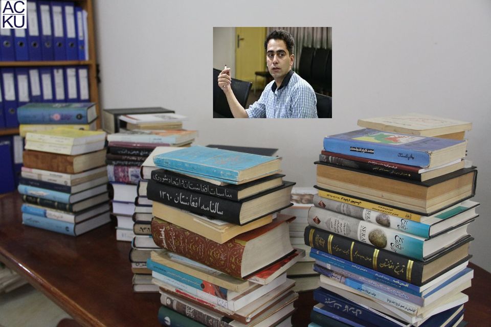 Atiq Arvand Donated More Than One Hundred Historical Books to the ACKU’s Archive